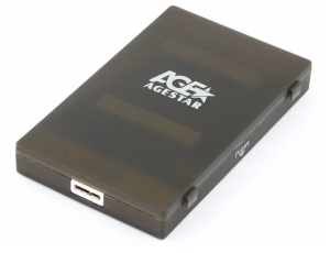 Внешний корпус AgeStar 3UBCP1-6G SATA пластик черный 2.5"