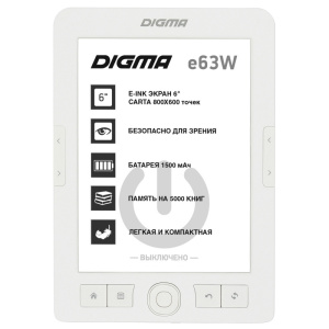 Книга электронная DIGMA E63W