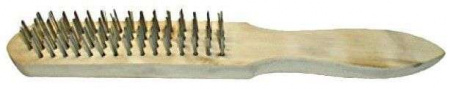 Щетка FIT с деревянной ручкой 4-х рядная (38404)