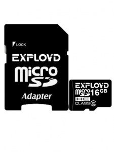 Карта micro-SD 16 GB EXPLOYD Class10 + адаптер