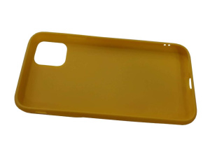 Бампер Apple iPhone 11 ZIBELINO Soft Matte желтый