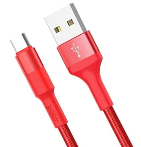 Кабель USB 2.0 A вилка - microUSB 1 м HOCO X26 Red