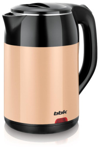 Чайник BBK EK1709P черный/бежевый