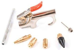 Пистолет продувочный MATRIX в комплекте с насадками, 6 шт (57336)