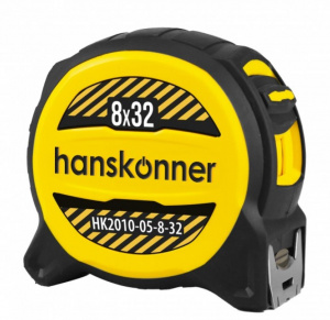 Рулетка Hanskonner 8м x32 мм.,магнит.держ. 2 кг.(HK2010-05-8-32)