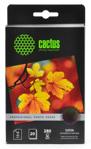 Бумага Cactus A4/280г/м2/20л. Prof CS-SMA428020 шелковисто-матовое сатин