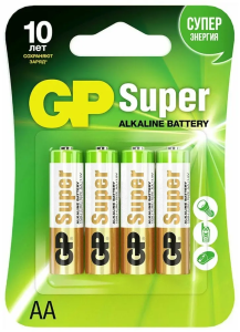Батарейка GP LR06 Super 4шт