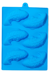 Форма для выпечки силикон Доляна «Золотая рыбка», 24х16,5 см, 6 ячейки (4469434)