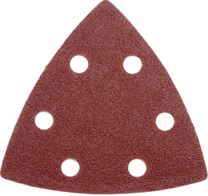 Треугольник шлифовальный MATRIX с липучкой, 93 мм Р 240, 5 шт.(73866)