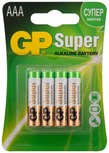 Батарейка GP LR03 Super 4шт