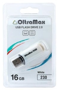 Карта USB2.0 16 GB OLTRAMAX OM-16GB-230 белый