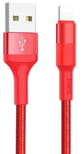 Кабель USB 2.0 A вилка - 8pin 1 м HOCO X26 Red