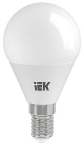 Лампочка E14 светодиод.7Вт 4000К IEK G45 шар (630Lm)