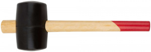 Киянка резиновая КУРС деревянная рукоятка 65 мм (45365)