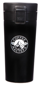 Термокружка МАСТЕР К "Coffee" 380 мл, сохраняет тепло 8ч, цв. черный (2273859)