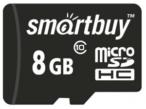 Карта micro-SD 8 GB SMARTBUY Class10