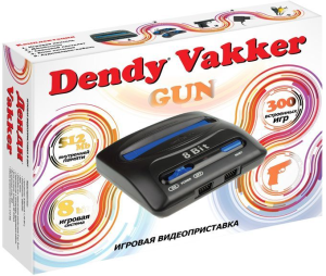 Игровая консоль DENDY Vakker [300 игр] + световой пистолет
