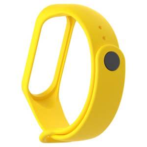 Ремешок для Mi Band 5 ZIBELINO прозрачный силиконовый желтый