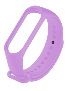 Ремешок для Mi Band 5 ZIBELINO Gradient прозрачный силиконовый фиолетовый
