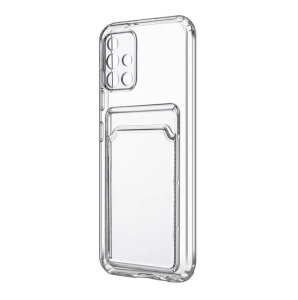 Бампер Samsung Galaxy A23 ZIBELINO Silicone Card Holder прозрачный защита камеры