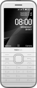 Сотовый телефон Nokia 8000 White (*9)