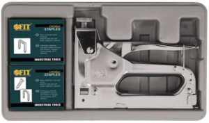 Степлер FIT металлический 4-14 мм Профи (4в1) в чемоданчике+скобы (32165)