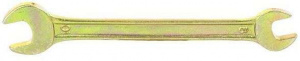 Ключ гаечный СИБРТЕХ рожковый, желтый цинк  8х10мм (14303)