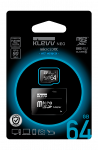 Карта micro-SD 64 GB KLEVV NEOv2 K064GUSD3U1-NA class 10 U1 +адаптер