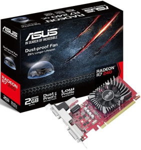 Видеокарта Asus PCI-E R7240-2GD5-L AMD R7 240 2048Mb 128b DDR5 730/4600 DVIx1/HDMIx1/CRTx1/HDCP Ret