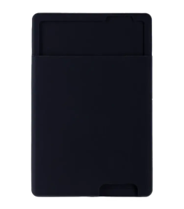 Картхолдер карман Zibelino Silicone для 1 карты на клеящейся основе (черный)