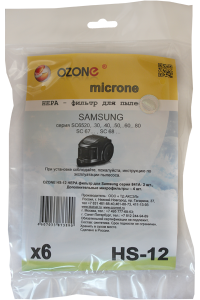 Комплект фильтров OZONE HS-12 Samsung SC65.., SC66..