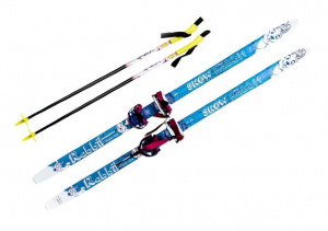 Комплект лыжный детский КОМБИ 100, с палками