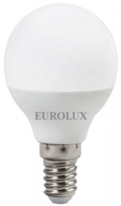 Лампочка E14 светодиод. Eurolux  LL-E-G45-7W-230-4K-E14 шар,нейтр.