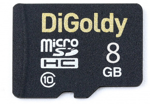 Карта micro-SD 8 GB DiGoldy Class10