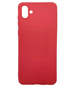 Бампер Samsung Galaxy A04 4G ZIBELINO Soft Matte с микрофиброй красный