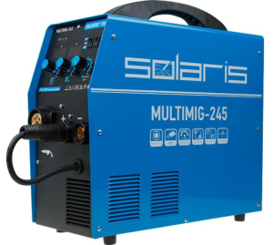 Аппарат сварочный инверторный полуавтомат Solaris MULTIMIG-245 (MIG/MMA/TIG) (*7)