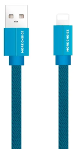 Кабель USB 2.0 A вилка - 8pin 1 м More choice K20i Blue