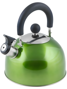 Чайник со свистком PERFECTO LINEA Holiday, зеленый металлик, 2.5 л (52-121513)