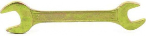 Ключ гаечный СИБРТЕХ рожковый, желтый цинк 24х27мм (14314)