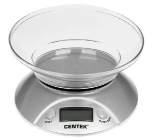 Весы кухонные электронные CENTEK CT-2451 серебро/черный