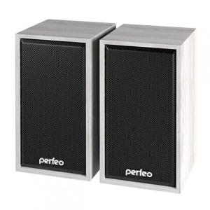 Акустика PERFEO PF-84-WD CABINET 2х3Вт USB белый дуб (PF-A4389)