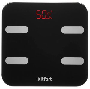Весы напольные электронные Kitfort KT-806 черный