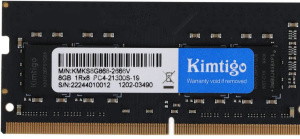 Память SO-DIMM DDR4 8192Mb 2666MHz Kimtigo KMKS8G8682666 RTL PC4-21300 CL19 260-pin 1.2В single rank