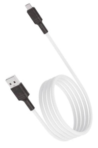 Кабель USB 2.0 A вилка - microUSB 1 м Vixion 2.4A VX-07m PRO белый