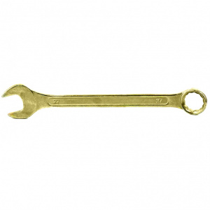 Ключ гаечный комб. СИБРТЕХ желтый цинк 27мм (14987)