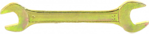 Ключ гаечный СИБРТЕХ рожковый, желтый цинк 19х22мм (14311)