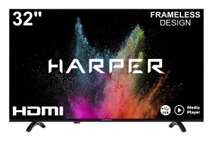 TV LCD 32" HARPER 32R720T Безрамочный