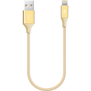 Кабель USB 2.0 A вилка - 8pin 0.3 м TFN (2DK28A) золотой