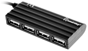 Коммутатор USB2.0 SMARTBUY SBHA-6810-K 4 порта черный
