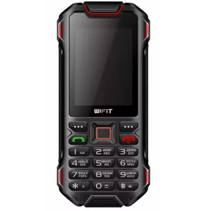 Сотовый телефон Wifit IP 68 WIRUG F1 черный-красный